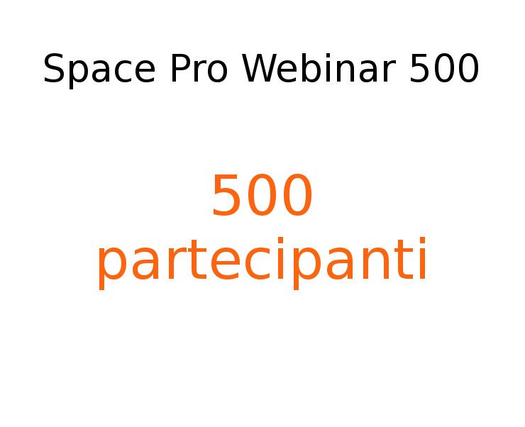 Add-On Webinar 500 per Collaborate SPACE Pro  - visualizza la scheda